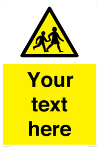 Custom Warning children Sign